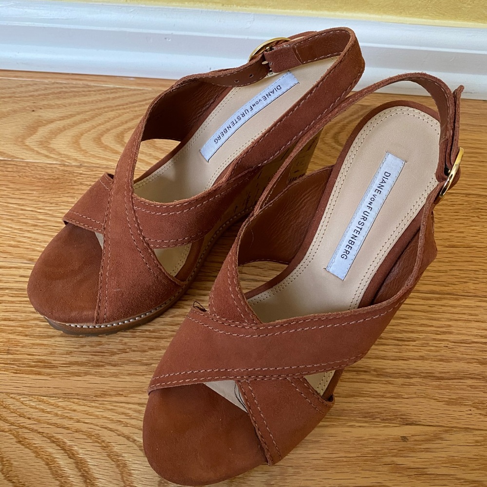 Cork wedge sandals size 6.5